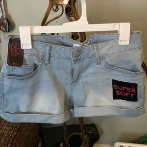 Light Wash Short Shorts